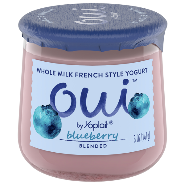Oui by Yoplait Whole Milk Blended Blueberry French Style Yogurt
