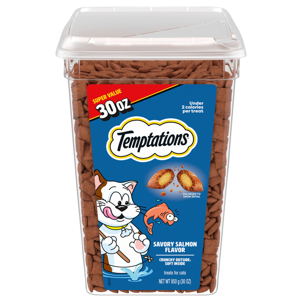 Temptations Savory Salmon Flavor Crunchy & Soft Cat Treats