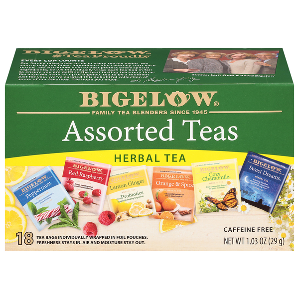 Bigelow Caffeine Free Assorted Herbal Tea Bags