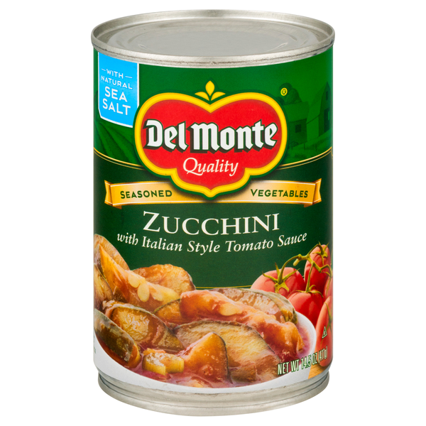 Del Monte Zucchini with Italian Style Tomato Sauce