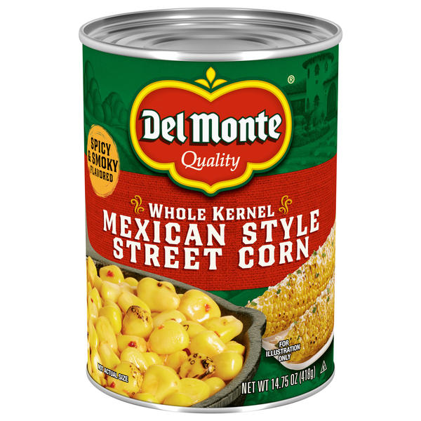 Del Monte Whole Kernel Spicy & Smoky Flavored Mexican Style Street Corn