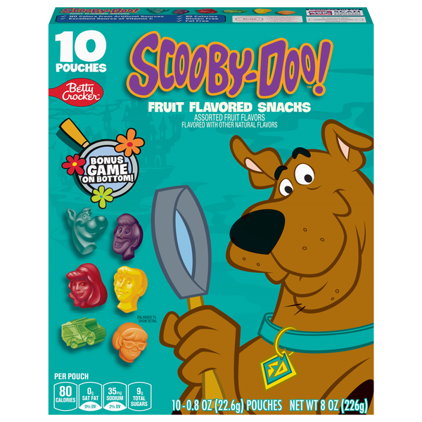 Betty Crocker Fruit Flavored Snacks Scooby-Doo - 10 ct