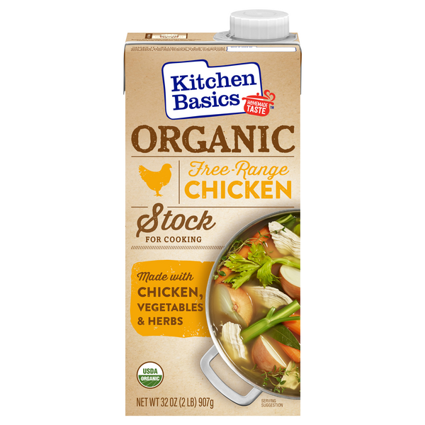 Kitchen Basics Organic Free Range Cooking Chicken Stock
