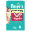 Pampers Swaddlers 360 Size 5 Baby Diapers 27+ lb