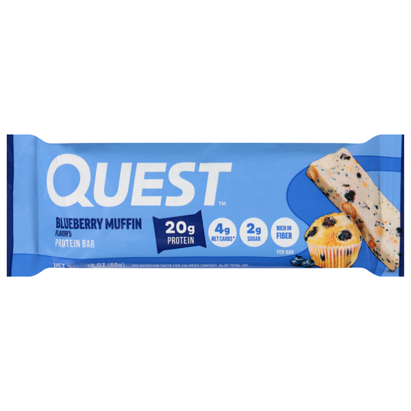 Quest Keto Friendly Blueberry Muffin 21g Protein Bar