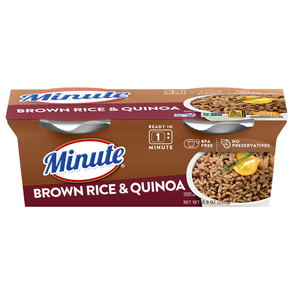 Minute 60 Second Microwave Brown Rice & Quinoa Cups - 2 ct