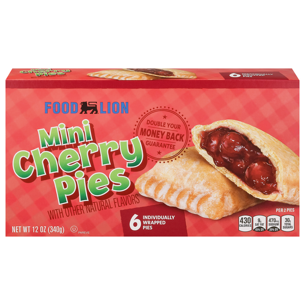 Save on Food Lion Mini Pies Cherry 6 ct Order Online Delivery Food Lion