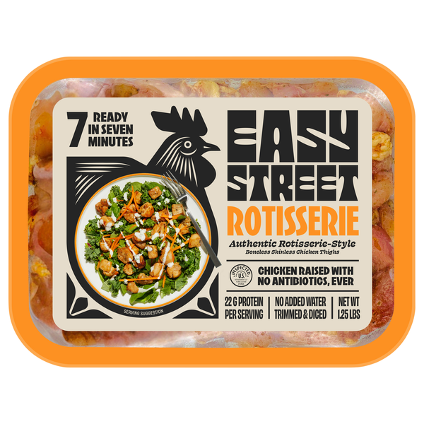 Easy Street Boneless Skinless Authentic Rotisserie Style Chicken Thighs