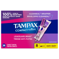 Tampax Compact Radiant Unscented Regular Tampons