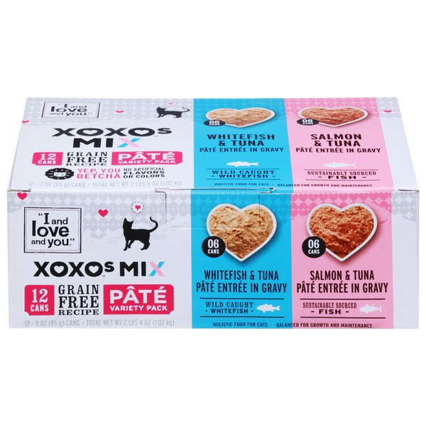 Save on I and Love and You XOXOs Wet Cat Food Mix Whitefish & Salmon