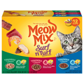 Meow Mix Surf 'N Turf Variety Pack Adult Wet Cat Food - 12 ct