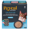 Reveal Entrees Grain Free Fish Selection Pate Wet Cat Food Variety - 12 ct