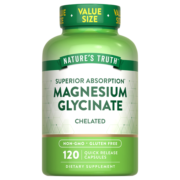 Nature's Truth Chelated Magnesium Glycinate Quick Release Capsules