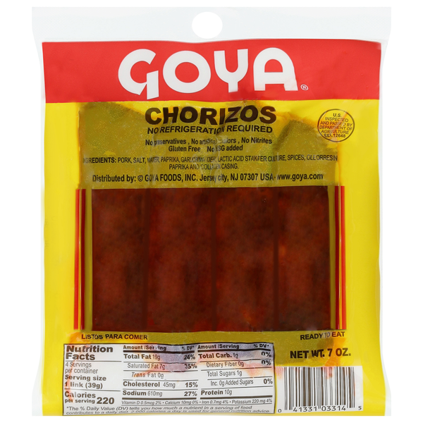 Goya Chorizo - 4 ct