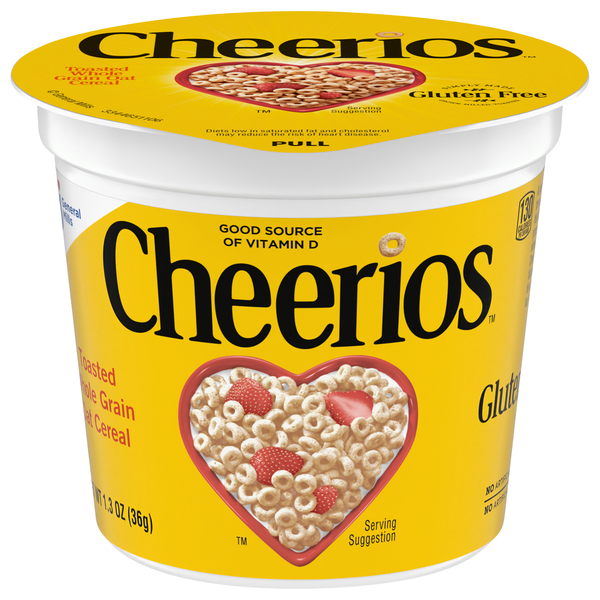 Cheerios Gluten Free Toasted Whole Grain Oat Cereal Cups - 4 ct