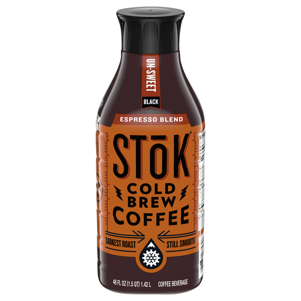 SToK Un-Sweet Black Espresso Blend Cold Brew Coffee Refrigerated