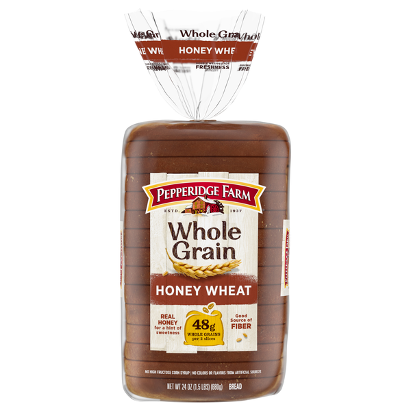 Pepperidge Farm Whole Grain Honey Wheat Sliced Bread