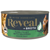 Reveal Grain Free in Broth Tuna Fillet with Seaweed Wet Cat Food