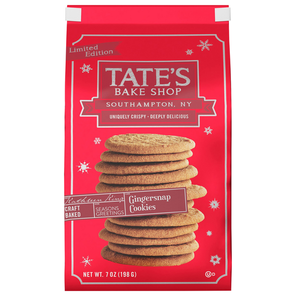 Save on Tate's Bake Shop Gingersnap Cookies Limited Edition Order
