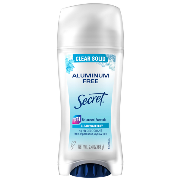Secret Clear Waterlily Aluminum Free Deodorant Clear Solid