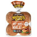 Nature's Own Whole Grain 100% Whole Wheat Hamburger Buns - 8 ct