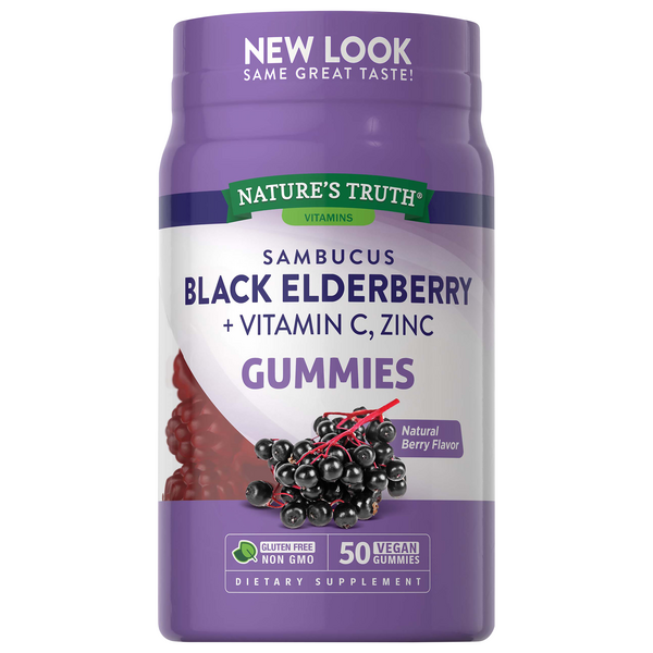 Save on Nature's Truth Black Elderberry + Vitamin C & Zinc Gummies
