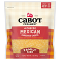 Cabot Shredded Mexican 4 Cheese Family Size
