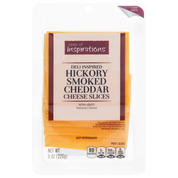 Taste of Inspirations Hickory Smoked Cheddar Cheese Slices