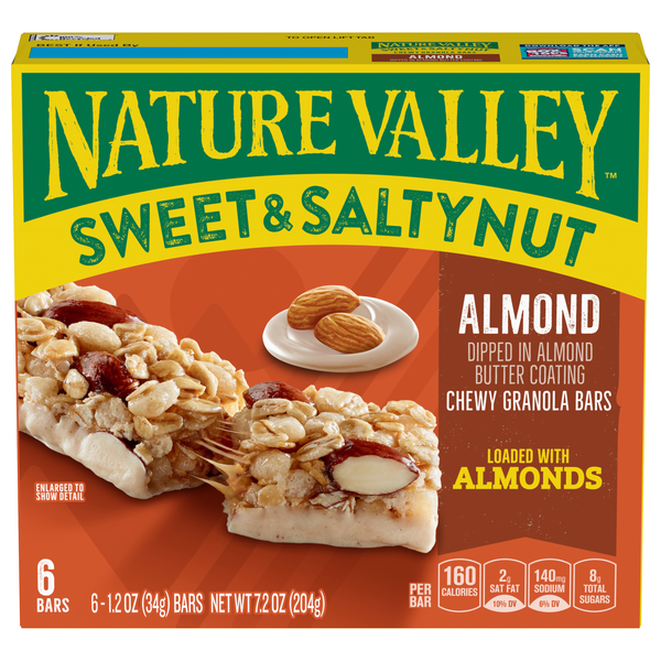 Save on Nature Valley Sweet & Salty Nut Chewy Almond Granola Bar 6 ct