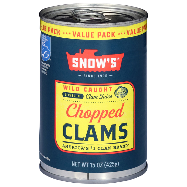 Snow's Wild Caught Chopped Clams in Juice
