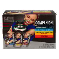 Companion Variety Pack in Gravy Wet Cat Food Pouches 3 oz/12 ct