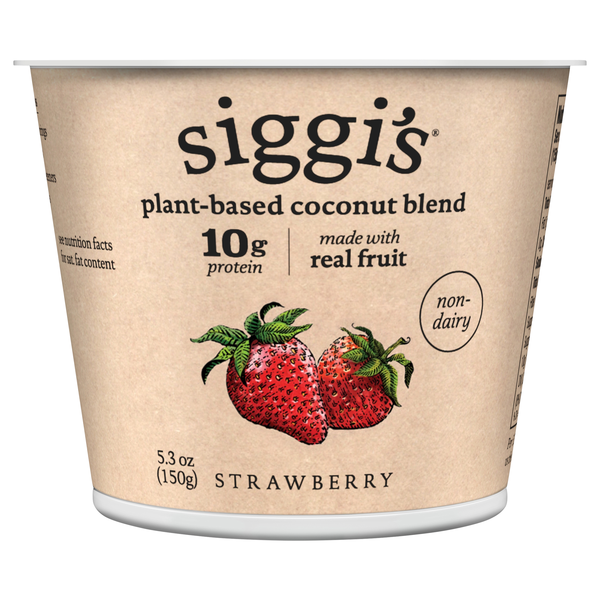 Siggi's Plant-Based Coconut Blend Non-Dairy Strawberry Yogurt Cup