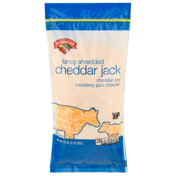Hannaford Fancy Shredded Cheddar Jack Cheese