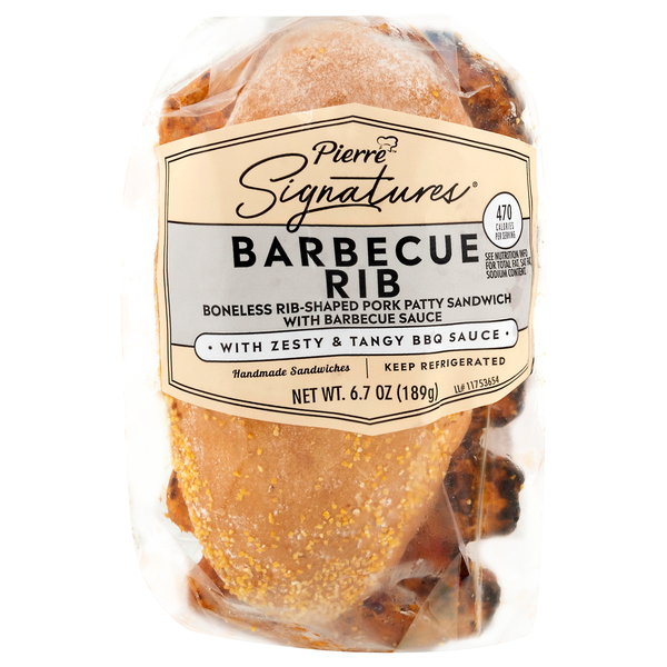 Pierre Signatures Barbecue Rib Sandwich