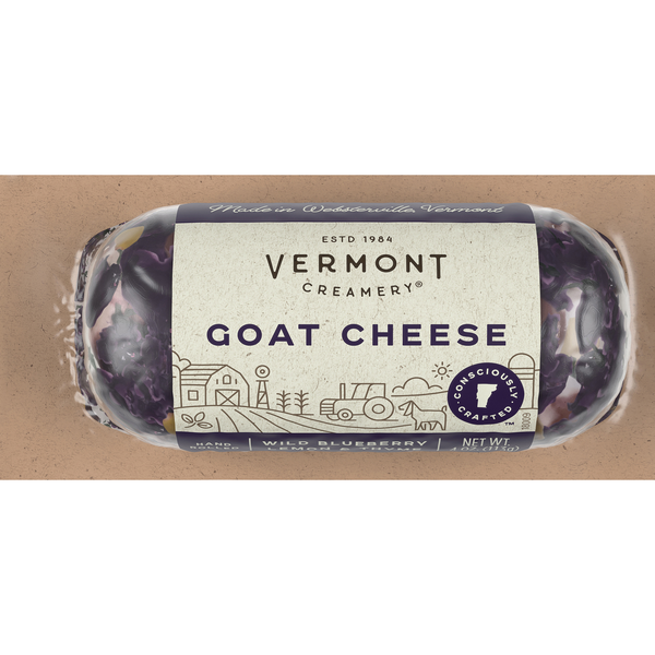 Vermont Creamery Wild Blueberry Lemon & Thyme Goat Cheese Log