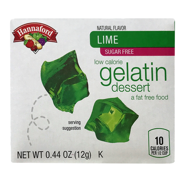 Hannaford Gelatin Dessert Lime Sugar Free