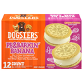 DOGSTERS PB & Barkin Banana Ice Cream Style Dog Treats - 12 ct Frozen