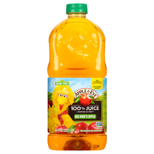 Apple & Eve 100% Apple Juice Sesame Street Big Bird's