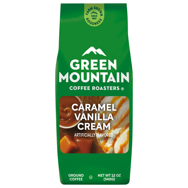 Green Mountain Caramel Vanilla Flavored Light Roast Ground Coffee