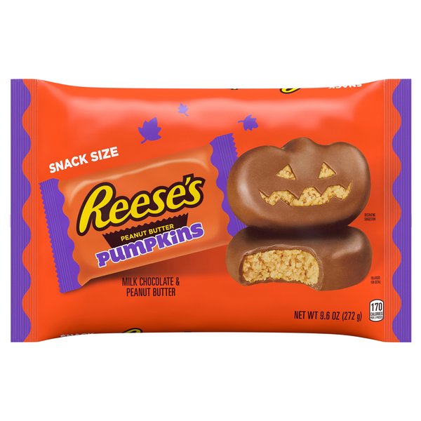 Reese's Pumpkins Milk Chocolate Peanut Butter Halloween Candy Cups