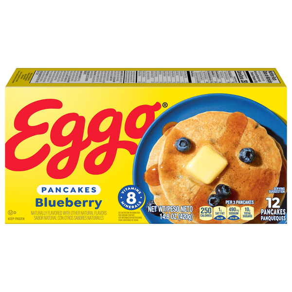 Eggo Blueberry Pancakes - 12 ct