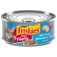 Friskies Prime Filets Ocean Whitefish & Tuna in Sauce Adult Wet Cat Food