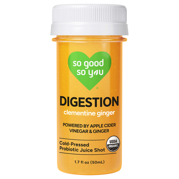 So Good So You Organic Digestion Cantaloupe Clementine Juice Shot