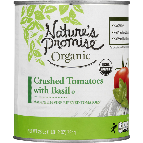 Nature's Promise Organic Crushed Tomatoes with Basil
