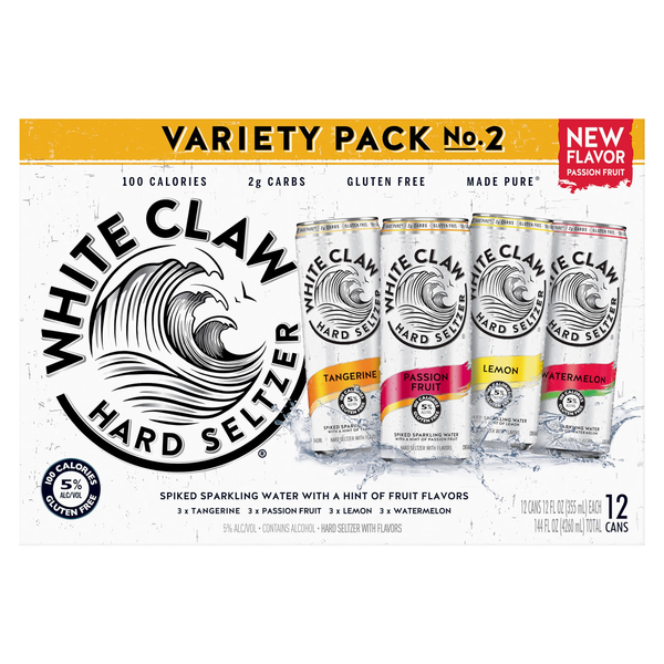 White Claw Hard Seltzer #2 Variety Pack - 12 pk