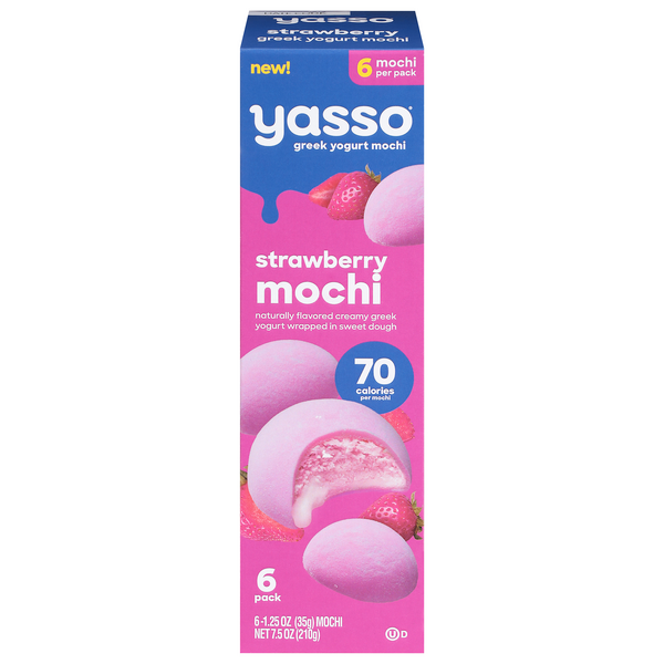 Save on Yasso Greek Yogurt Mochi Strawberry 6 ct Order Online