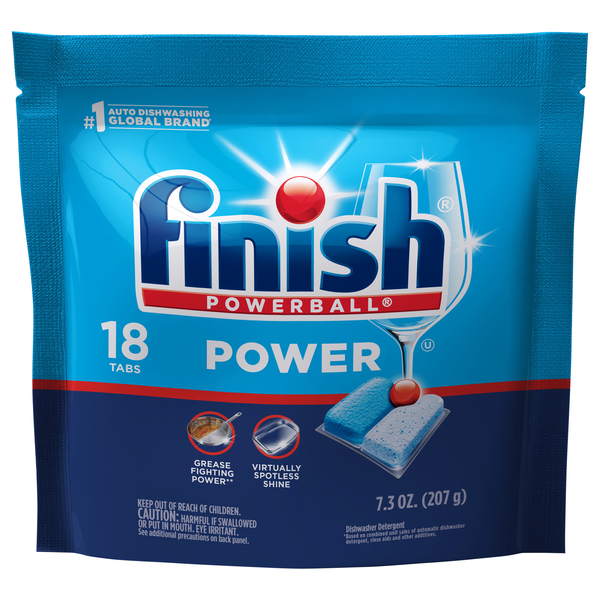FINISH Powerball Dishwasher Detergent Tabs - 18 ct