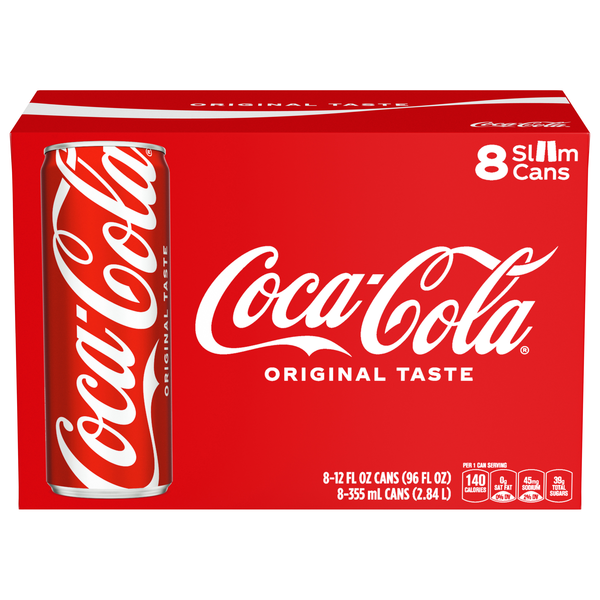Coca-Cola Original Cola Soda - 8 pk
