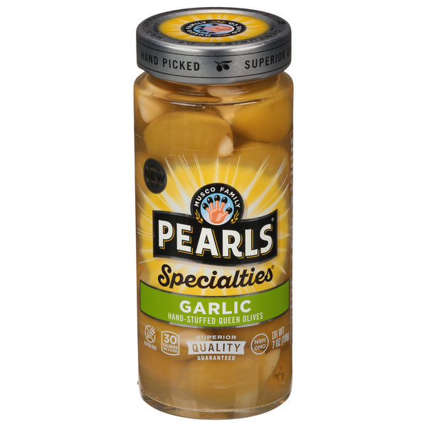 Pearls Specialties Garlic Hand-Stuffed Queen Olives