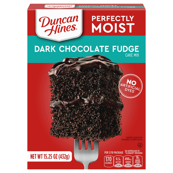 Duncan Hines Perfectly Moist Dark Chocolate Fudge Cake Mix